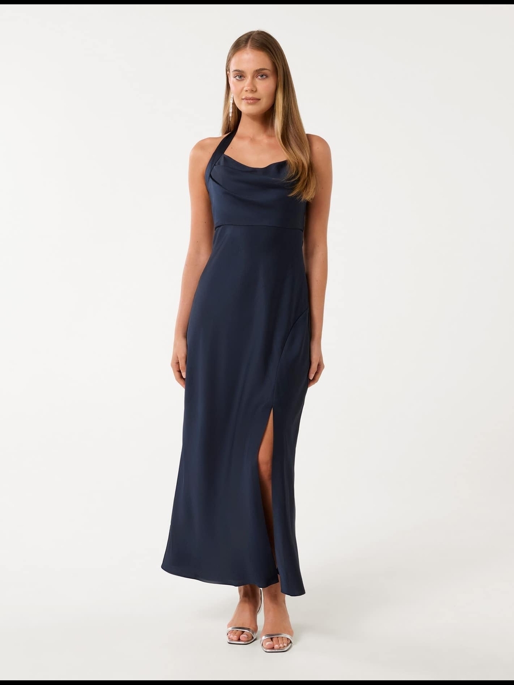 Forever New Alice Halter Neck Satin Maxi Dress | David Jones